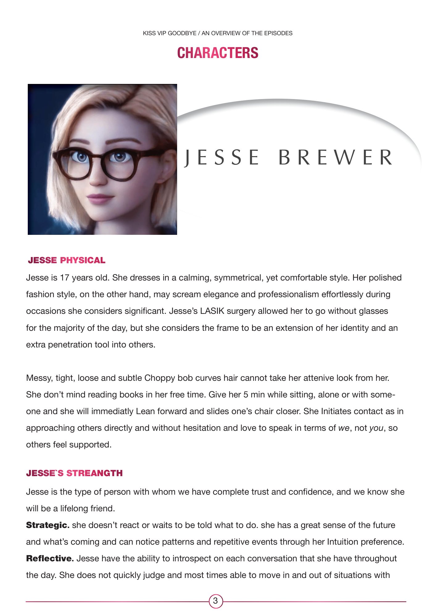 Writer's bible · Jesse