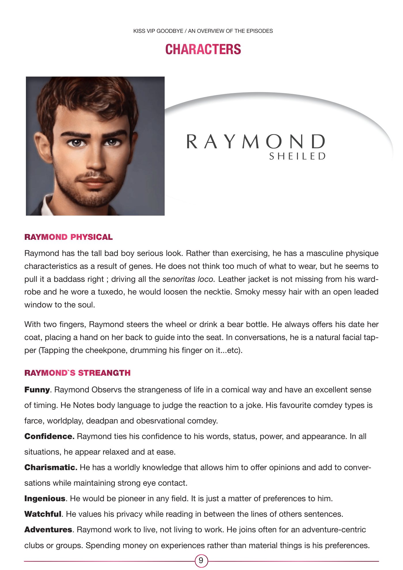 Writer's bible · Raymond